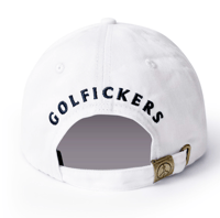 Image 2 of Golfickers Twinhurst Cap White [HOLE 469]  [2024]