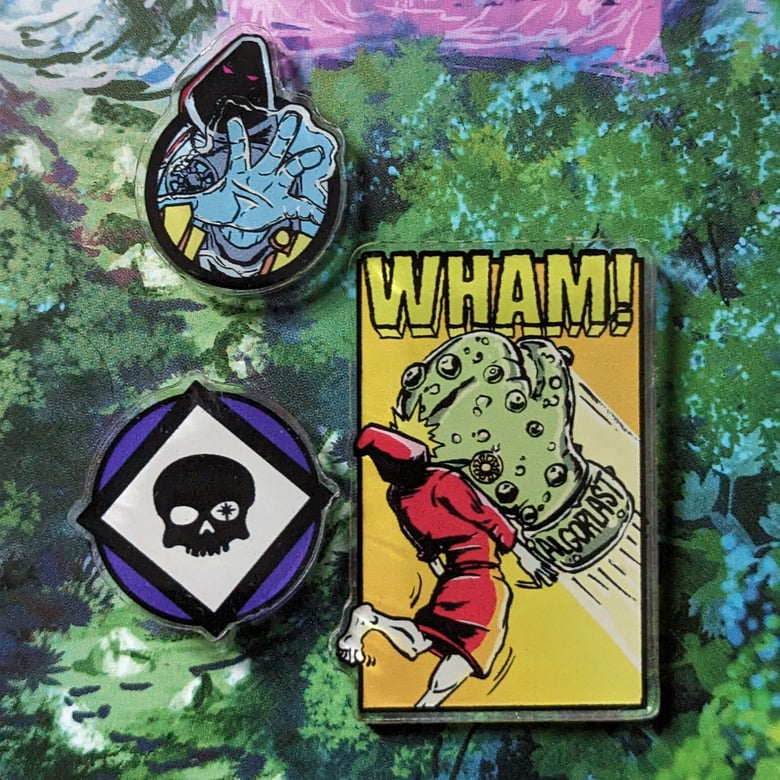 Image of TEWOJ Comics Issue 3 Pin set 