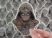 Masked Moon Man Stickers