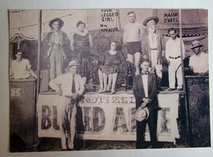 Image of old lyle tuttle COPY antique 1920s unknown tattooed man sideshow tattoo photo ~4x6