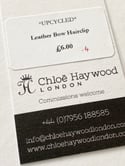 Chloe Haywood London - Leather bow hairclip