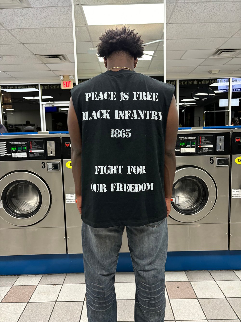 PEACEISFREE Buffalo Soldier Tee