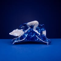 Image 2 of Girl & Bear Hair Claw by Lisa Junius