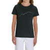 Monte Bianco T-shirt in Cotone Organico KIDS 3-15Y nero / bianco PULSE