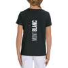Monte Bianco T-shirt in Cotone Organico KIDS 3-15Y nero / bianco PULSE