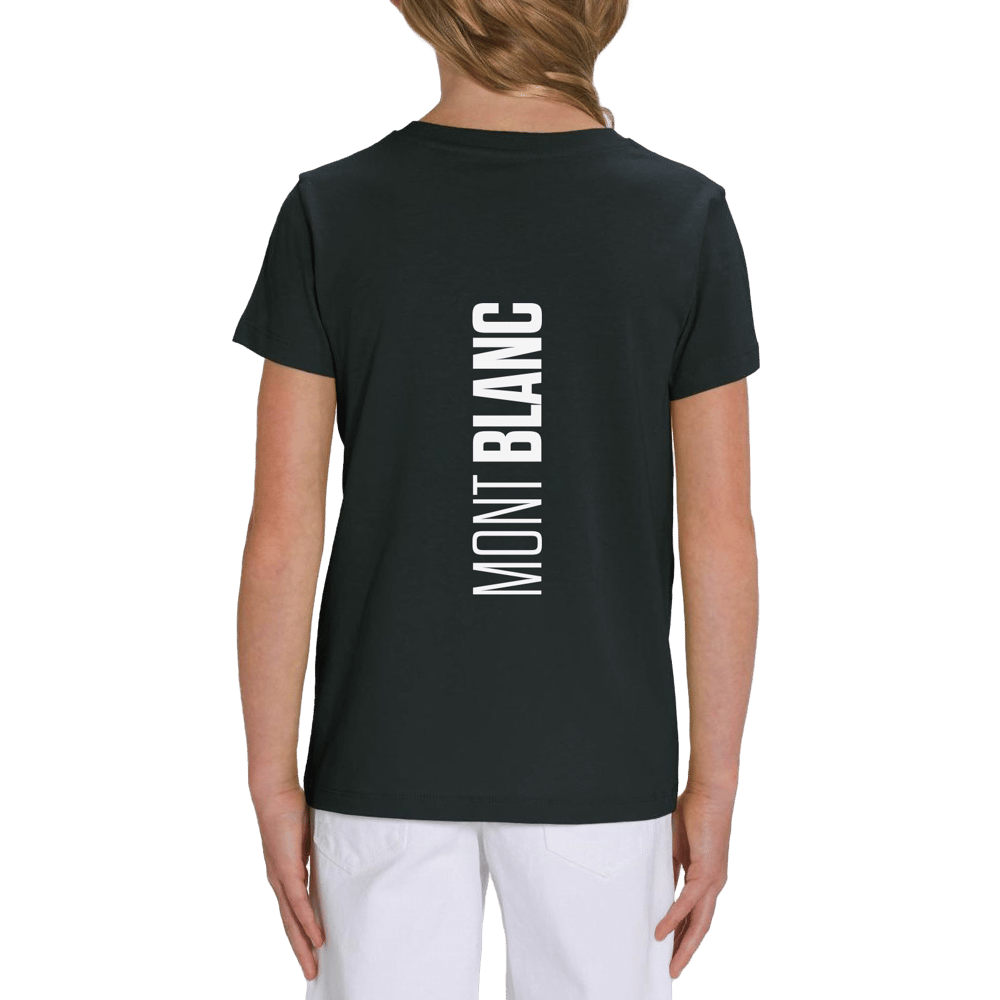 Monte Bianco T-shirt in Cotone Organico KIDS 3-15Y nero / bianco PULSE