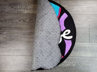 Image 3 of Goose Band Handmade Rug (Purple & Blue Swirl)