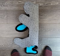 Image 3 of Grateful Dead Blue Dancing Bear (Pose 1) Handmade Rug