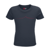 Monviso T-shirt in Cotone Organico KIDS 3-15Y blu navy / rosso PULSE
