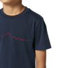 Monviso T-shirt in Cotone Organico KIDS 3-15Y blu navy / rosso PULSE