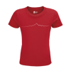 Monviso T-shirt in Cotone Organico KIDS 3-15Y rosso / bianco PULSE
