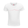Monviso T-shirt in Cotone Organico KIDS 3-15Y bianco / rosso PULSE