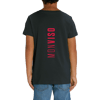 Monviso T-shirt in Cotone Organico KIDS 3-15Y nero / rosso PULSE