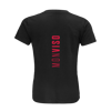 Monviso T-shirt in Cotone Organico KIDS 3-15Y nero / rosso PULSE