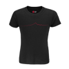 Monviso T-shirt in Cotone Organico KIDS 3-15Y nero / rosso PULSE