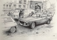 Image 2 of Repro carte postale " Volvo P1800 1971"