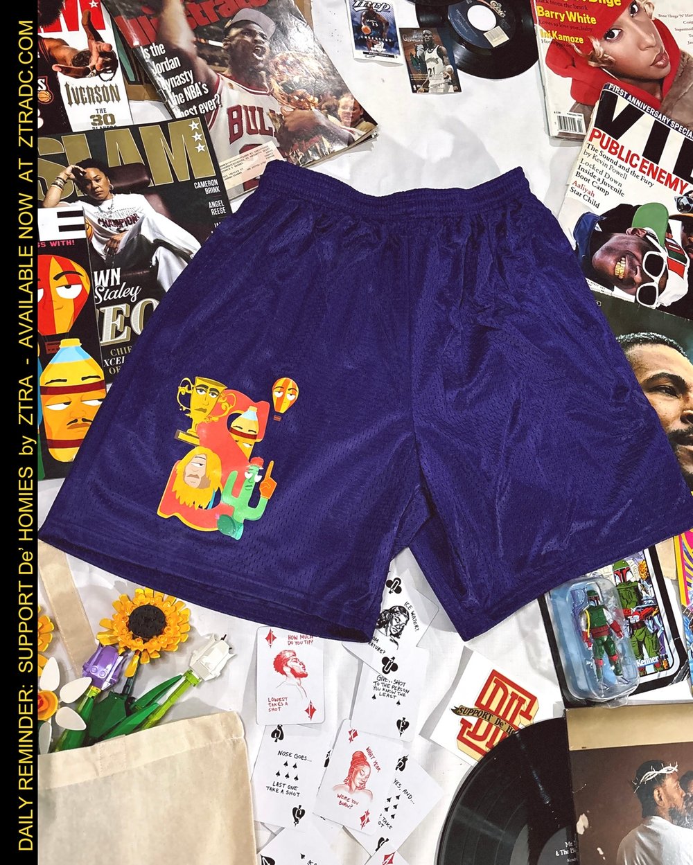 “S Logo” Shorts - Purple 