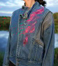 Image 4 of Puma in Fuchsia Denim Jacket