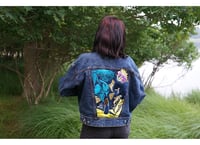 Image 5 of Embellished Denim Jacket, Size Medium, Denim Art, Wearable Art