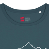 Monviso T-shirt Donna verde petrolio / bianco PULSE