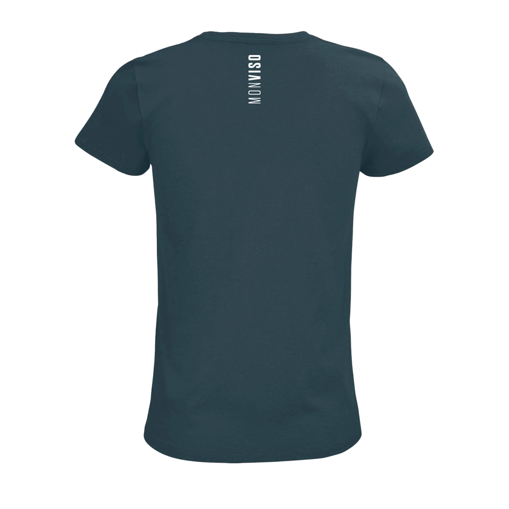 Monviso T-shirt Donna verde petrolio / bianco PULSE