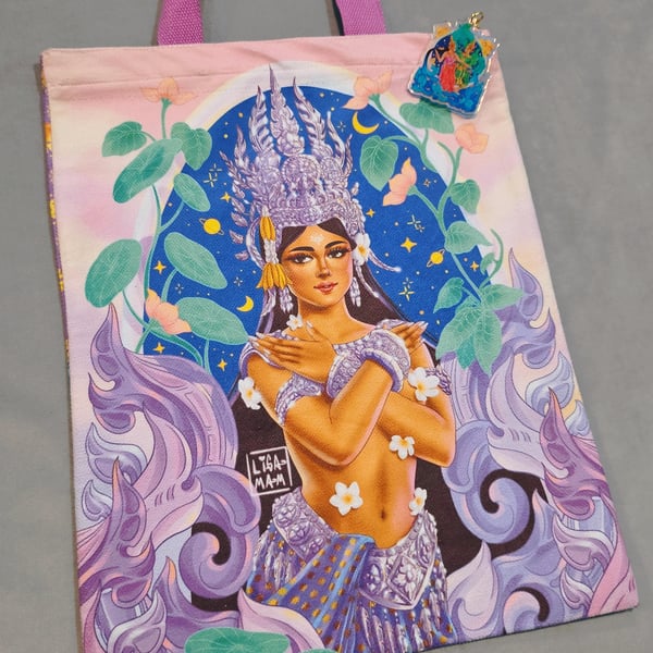 Image of SRALANH TOTE BAG "KHMER GARDEN"