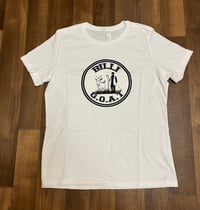 Image 1 of WOMENS WHITE BIG BILLIGOAT LOGO T-SHIRT