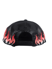 Image 3 of New Flame Trucker Hat (Red)