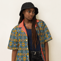 Image 5 of Persian Glow Tiles - Unisex Button Shirt