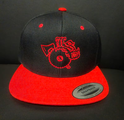 Image of LSP : RED BRIM / RED OUTLINE SNAPBACK Hat