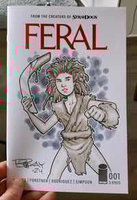 Image of Feral Kid 1/1 Original Copic Marker Sketch