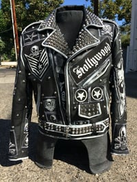 Image 2 of Marc Vachon custom Sargent Blackout Leather Jacket 