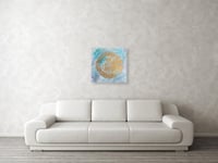 Image 2 of Surah Al Fatiha Arabic calligraphy Original painting on canvas ink and acrylic