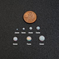 Image 3 of Opal Round Tooth Gem| Classic Opal Round Tooth | Opal Round Charm | Elegant Opal Round Charm