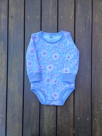 Image 1 of Vintage floral in purple blue Bodysuit