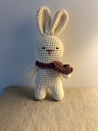 Image 1 of Small Amigurumis Bunny with scarf 