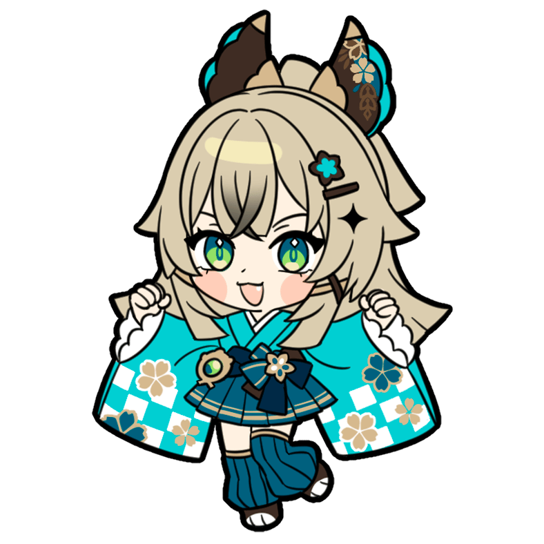 Image of Kirara Kimono Enamel pin [PRE-ORDER]