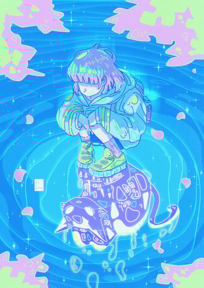 Image of mirror of Souls (reversable print!)