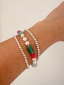 Image 4 of Multi-Gem and Pearl Bracelet