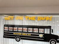 Image 2 of Bellflower Get on the Bus Mural design Decal