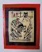 Image of original vintage new york black cat bowery nyc tattoo society flyer card 5x6