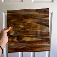 Image 6 of Opaque Brown Glass Sheet 12"x12"