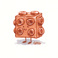 Image 1 of Brick 1x2x1 2/3 with Studs on Sides and Ends