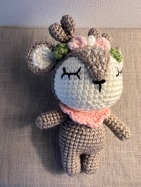 Image 3 of Small Amigurumis Deer with Flowers