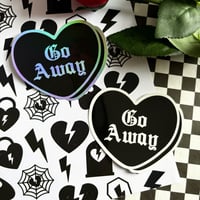 Go Away Sticker