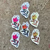 Flower mini-sticker