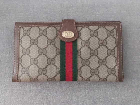 Image of Vintage Gucci sherry line wallet