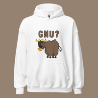 Image 3 of Gnu? Hoodie (7 colors available)