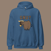 Image 4 of Gnu? Hoodie (7 colors available)