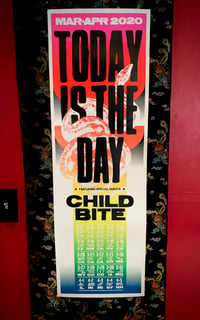 Image 1 of TODAY IS THE DAY with Child Bite Tour Poster Rare! 